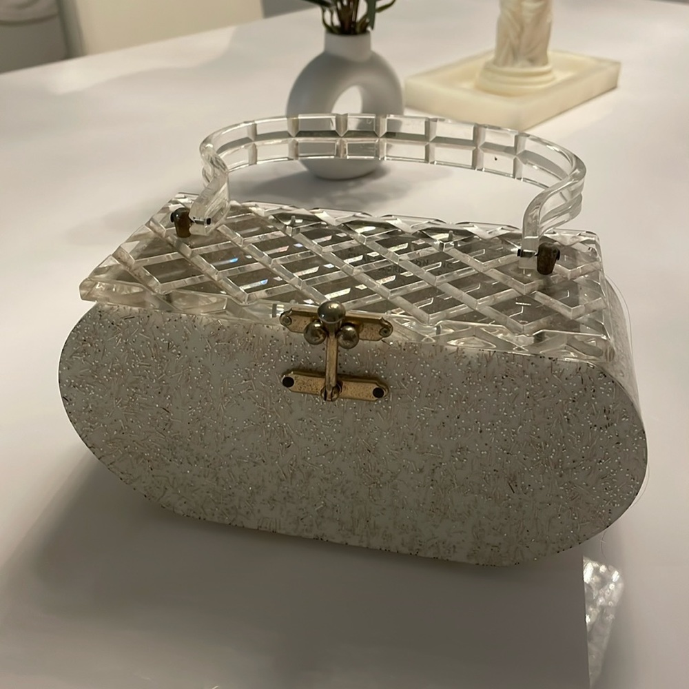 Charles Kahn 1950s Lucite Purse